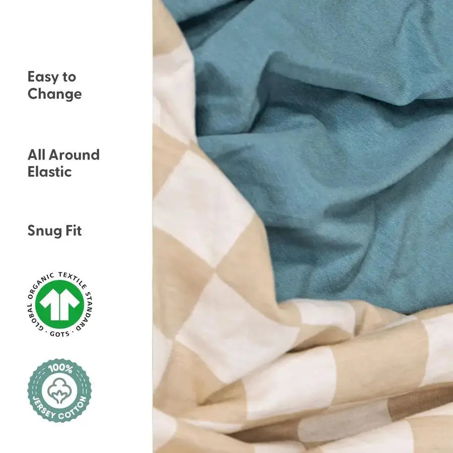 Peanutshell 4Pack Organic Fitted Crib Sheet Set Soft amp Breathable Baby Girl or Boy Crib Sheets, 100 Jersey Cotton Nursery Deco from PriceLows™