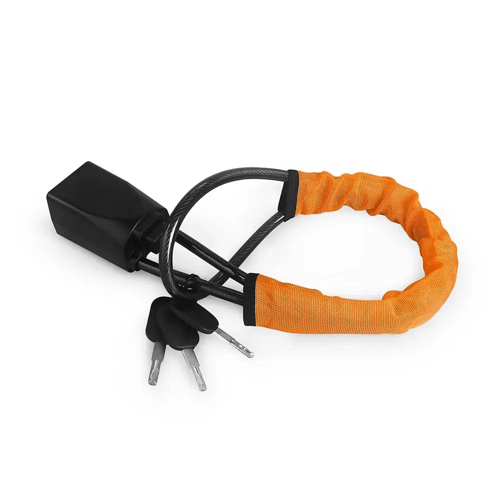 Universal Antitheft Device for Car Steering Wheel Lock With Seat Belt Socket With 3 Keys Anti Theft for Truck SUV Van RV Safety from PriceLows™