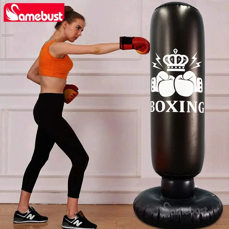 Inflatable Punching Bag | Bounce Back Design | Family Boxing Training