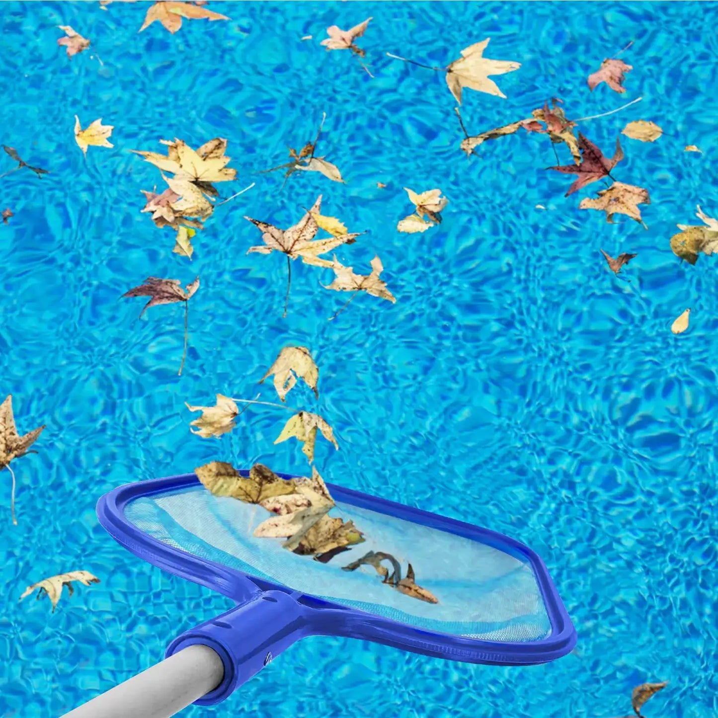 Swimming Pool Leaf Skimmer Net, Fine Mesh Heavy-Duty Cleaning Net for Pool, Pond, Hot Tub and Garden from PriceLows™
