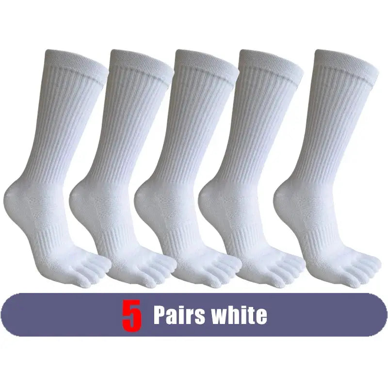Compression Toe Socks | Cotton Blend | Crew Fit | Five Finger Design