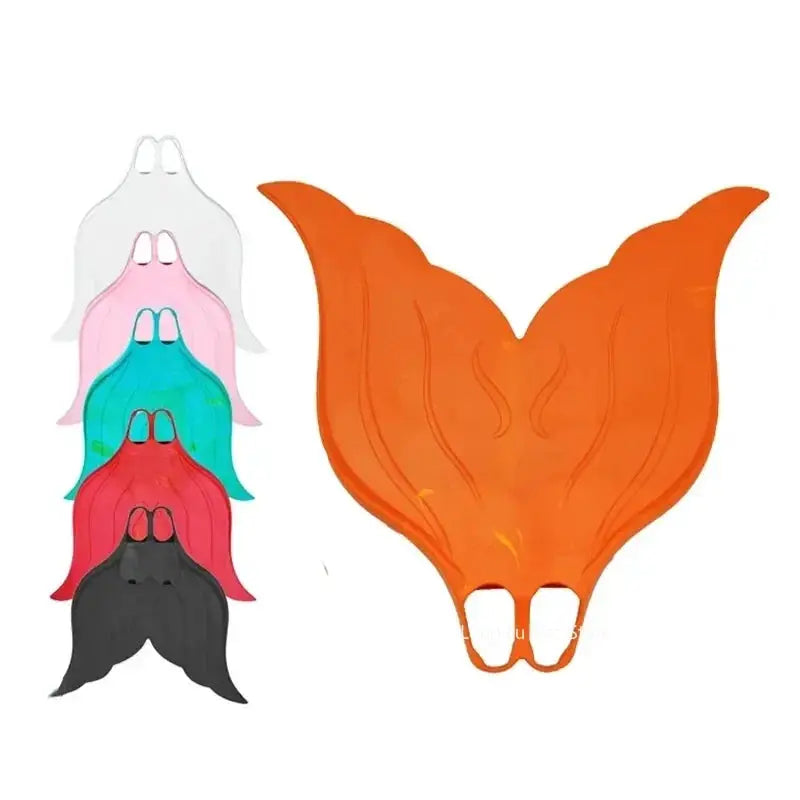 Adult Children Professional Mermaid Fins Water Sports Training Swimming Soft Rubber Large Monofin Kid Foot Flipper Swim Shoes from PriceLows™