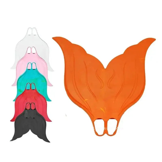 Adult Children Professional Mermaid Fins Water Sports Training Swimming Soft Rubber Large Monofin Kid Foot Flipper Swim Shoes from PriceLows™
