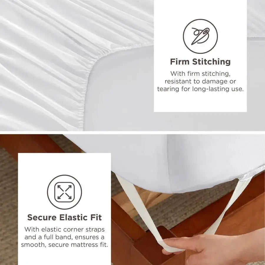 Deep Pocket Queen Sheets Set Fits Mattresses Up to 21 Inches Thick 4 Piece GentleSoft Bed Sheets, Moisture Wicking, Soft amp Coo from PriceLows™