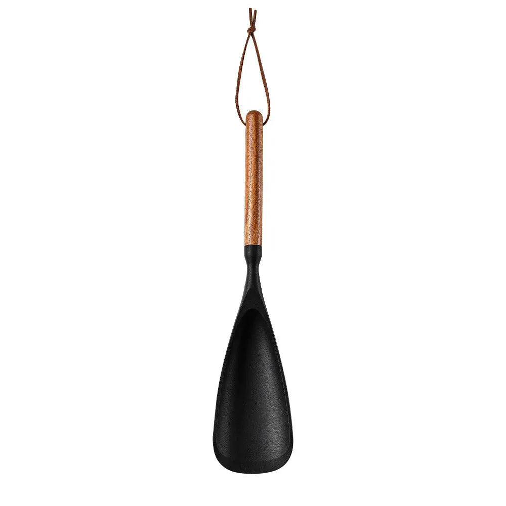 Wooden Handle Silicone Spatula Kitchenware Set, 7-piece Set, Heat-resistant Stir Fry Shovel, Soup Spoon, Kitchen Utensils from PriceLows™