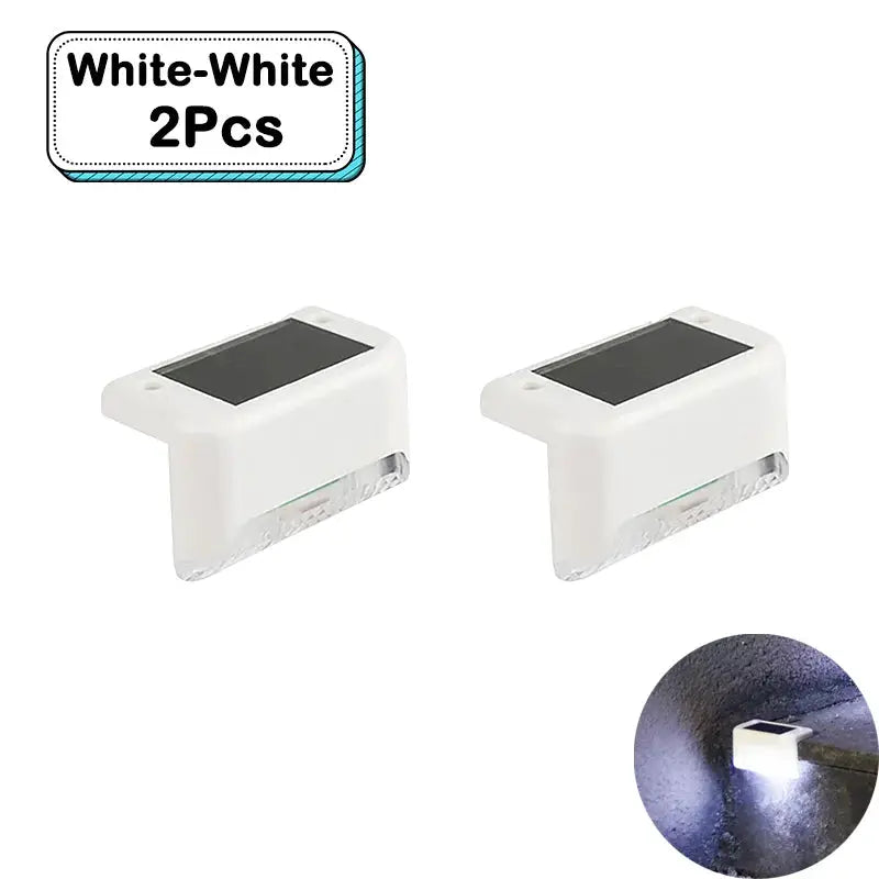 Outdoor Solar Step Lights Warm White LED Waterproof Stair Path Lighting for Garden Patio Fence Balcony Decoration Solar Power from PriceLows™