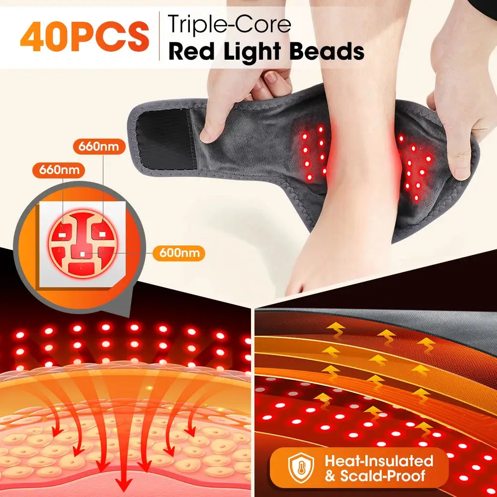 Cordless Electric Foot Massager | 5 Heat Levels | Vibration And Infrared Therapy | Rechargeable Battery
