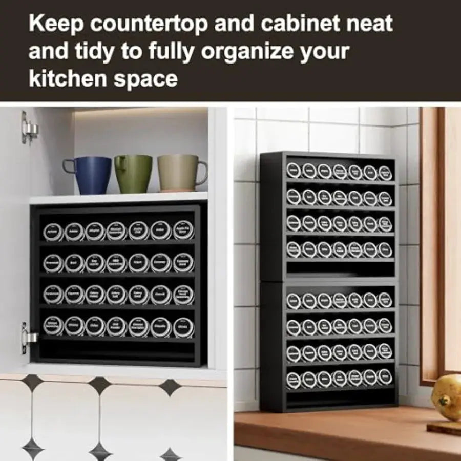 Freestanding Seasoning Rack for Countertop, Cupboard, Pantry, Kitchen, 13.18 x 4.13 x 12.2 inches Spice Jars Not Included from PriceLows™