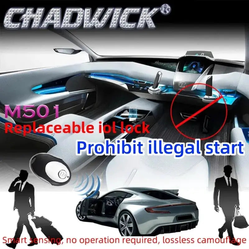 12V wireless immobilizer car engine lock Intelligent Security Anti-Theft System Replaceable relay shaped device CHADWICK 501 from PriceLows™