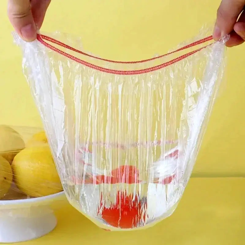 Disposable Food Covers | Stretchable Plastic | Elastic Fit | Size 12 To 35 Cm