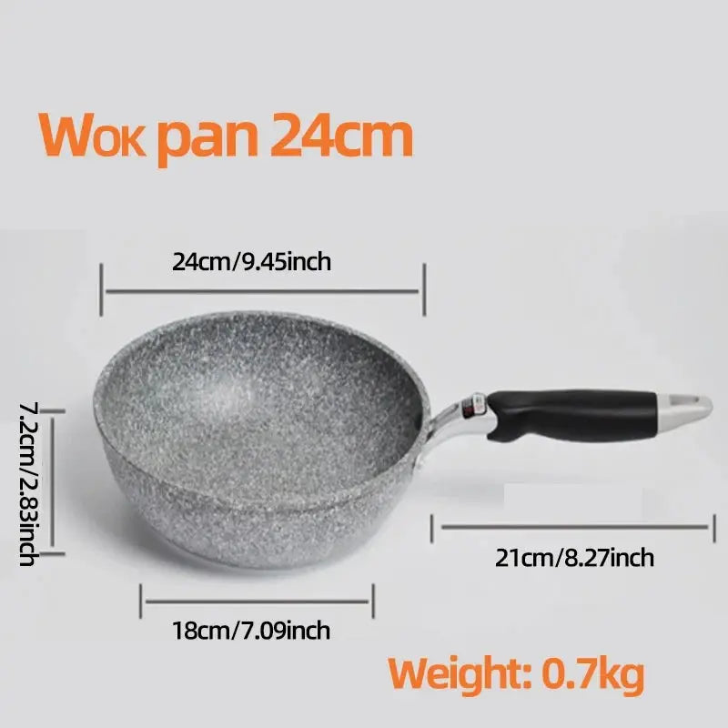 Stone Frying Pan | Non-Stick | Induction Compatible | 28/26/24/20 cm