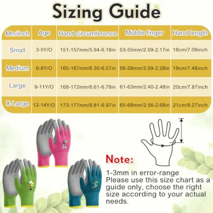 gardening gloves for outdoor yard work, soft rubber-coated grip, durable fabric, vibrant colors, breathable and snug fit from PriceLows™