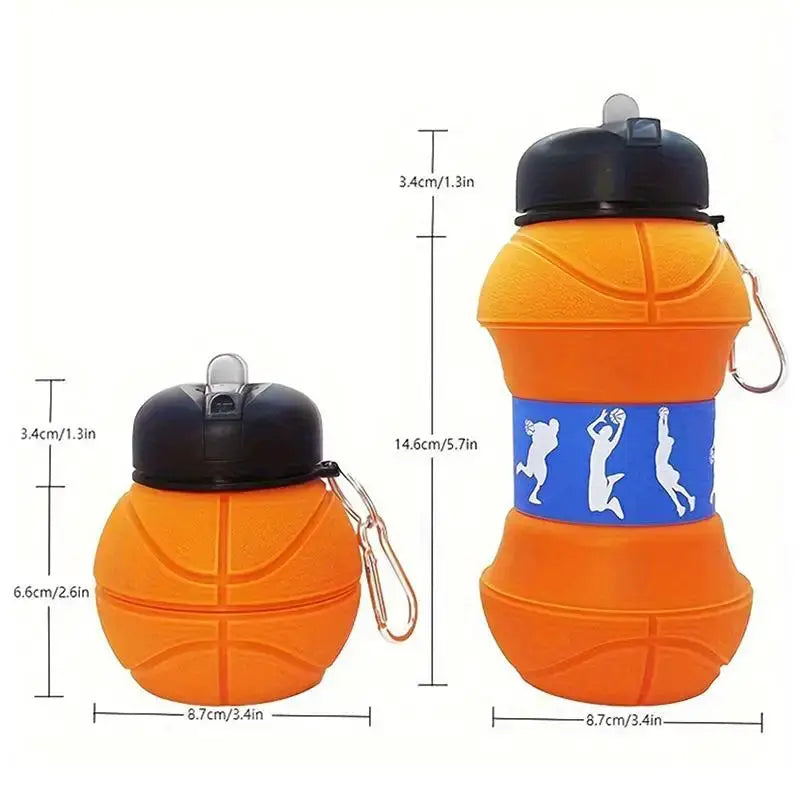 Kids Fold Water Bottle Cup with Leakproof Lid Portable School Sports Outdoor Collapsible Drink MugHotsale from PriceLows™