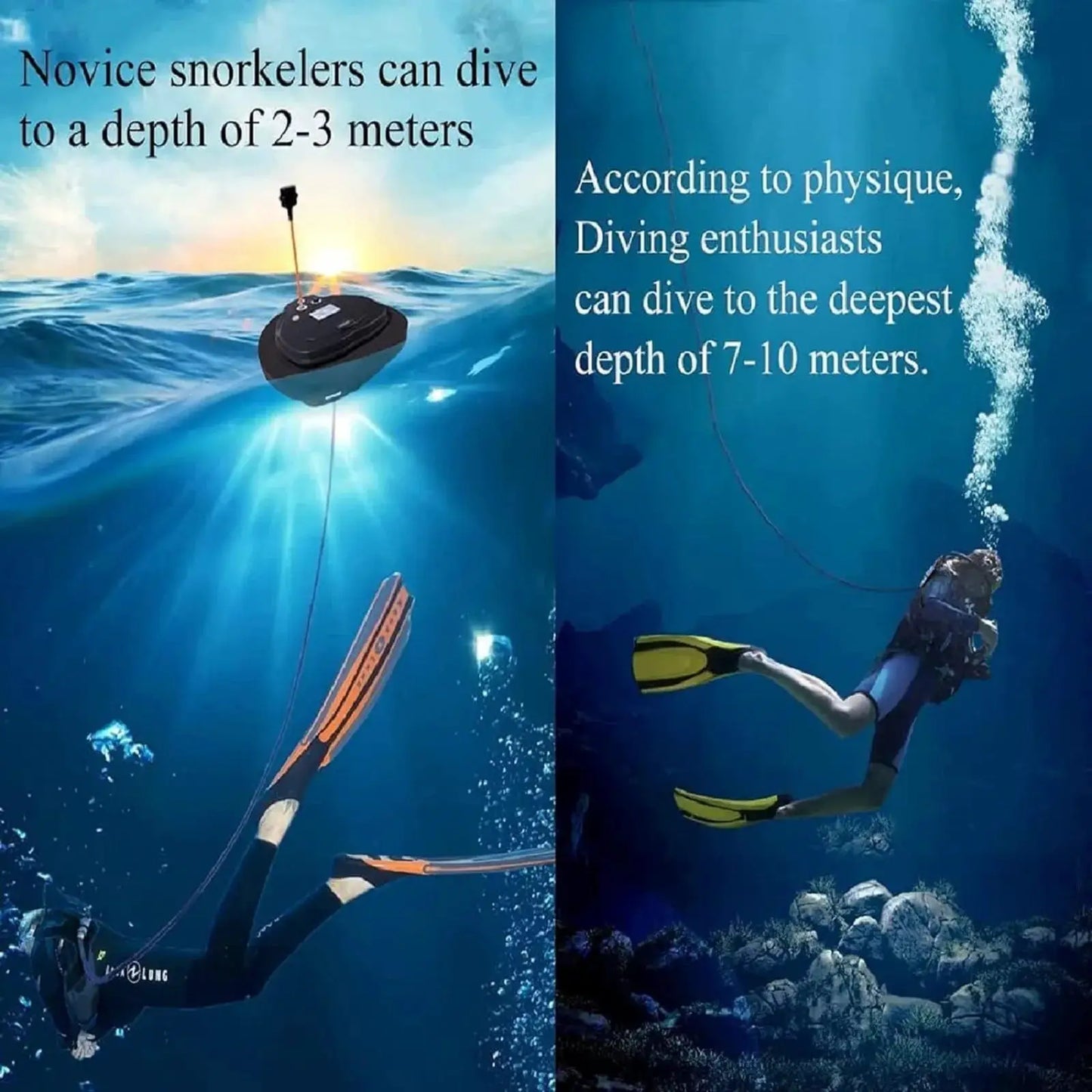 Scuba Diving Ventilator | 52500/70000mAh Battery | Depth 12M | Z270/Z500