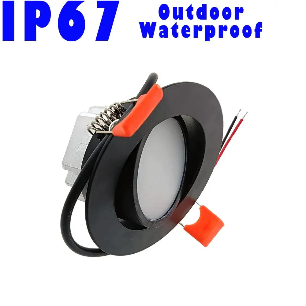 LED Downlight | Adjustable Angle 24V DC | Waterproof IP67 | 6W 9W 12W