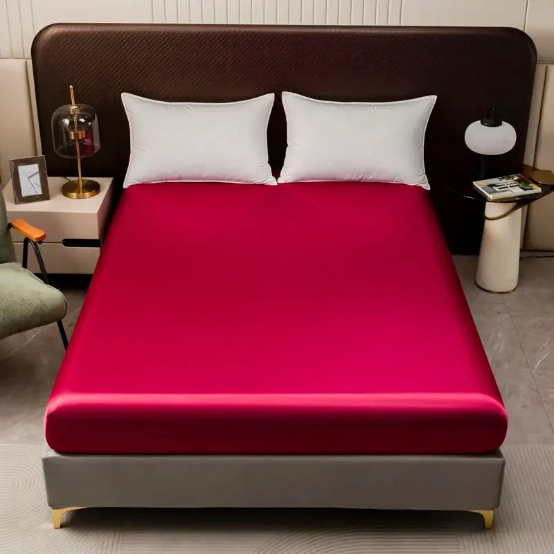 Satin Fitted Sheet | 25 Inch Pocket | Smooth Finish | Twin To King