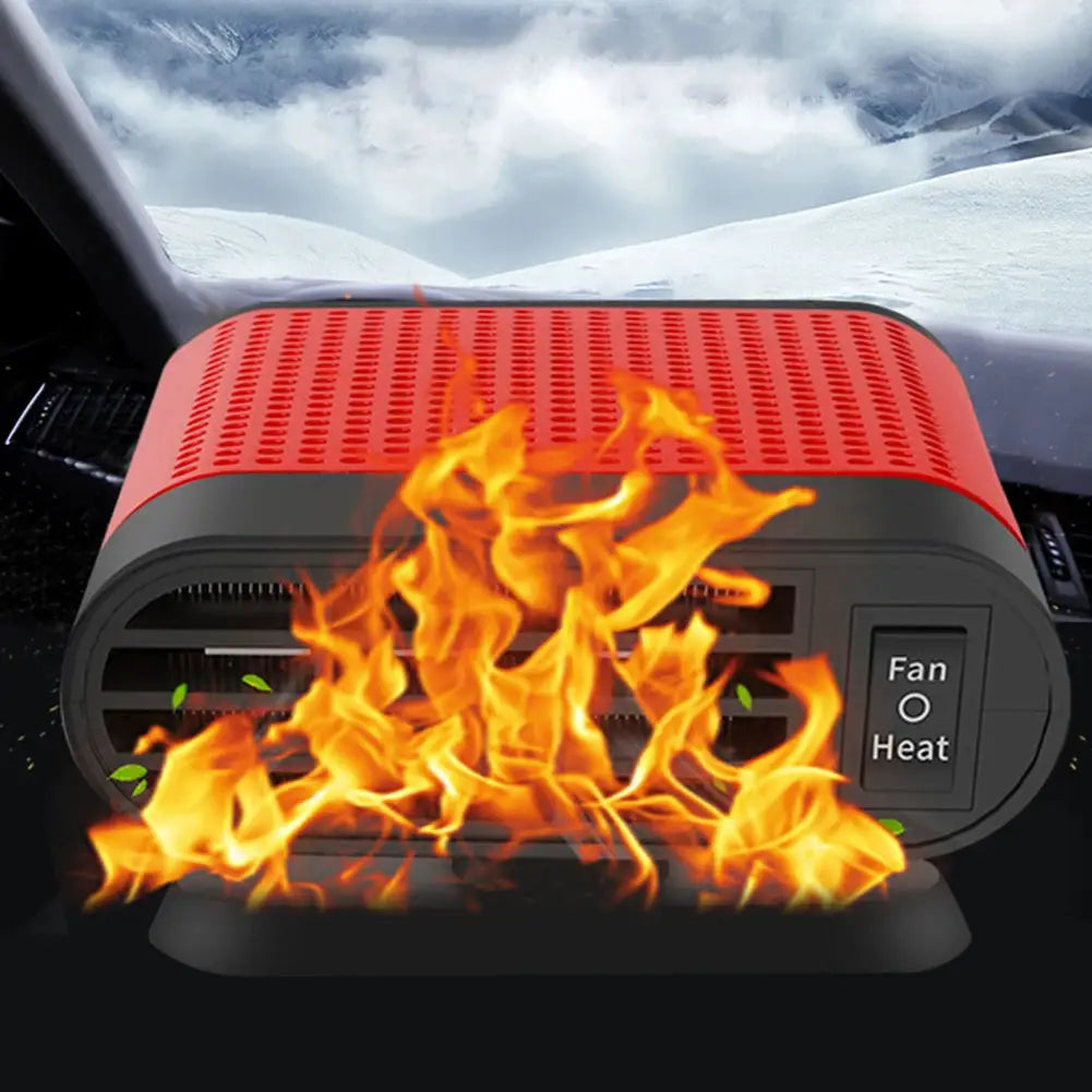 12/24V Windscreen Defroster Demister 360 Rotating Heater Fan Combo 1200W Defogging Defrosting Heating Fan Car Anti-Fog Heater from PriceLows™
