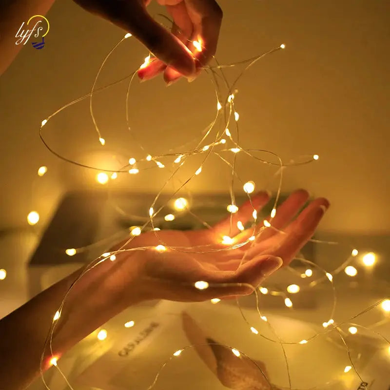 Fairy String Lights | Battery Powered | Warm White 50 LED | 3 Flash Modes