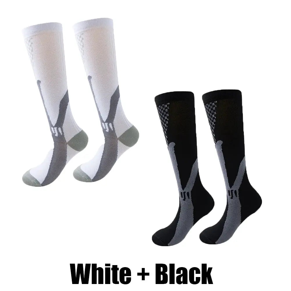 Compression Socks | Crew Height | Unisex Athletic | Graduated Support