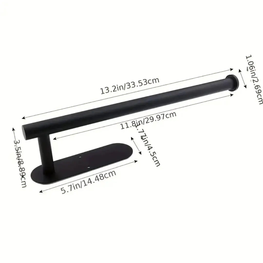 Strong Adhesive Paper Towel Holder, Adjustable Kitchen Organizer, for Countertop or Wall, Rust Proof from PriceLows™