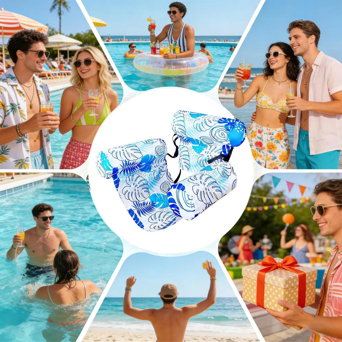 Inflatable Pool Float | Adult Size Hammock | Pool Lounge | Versatile