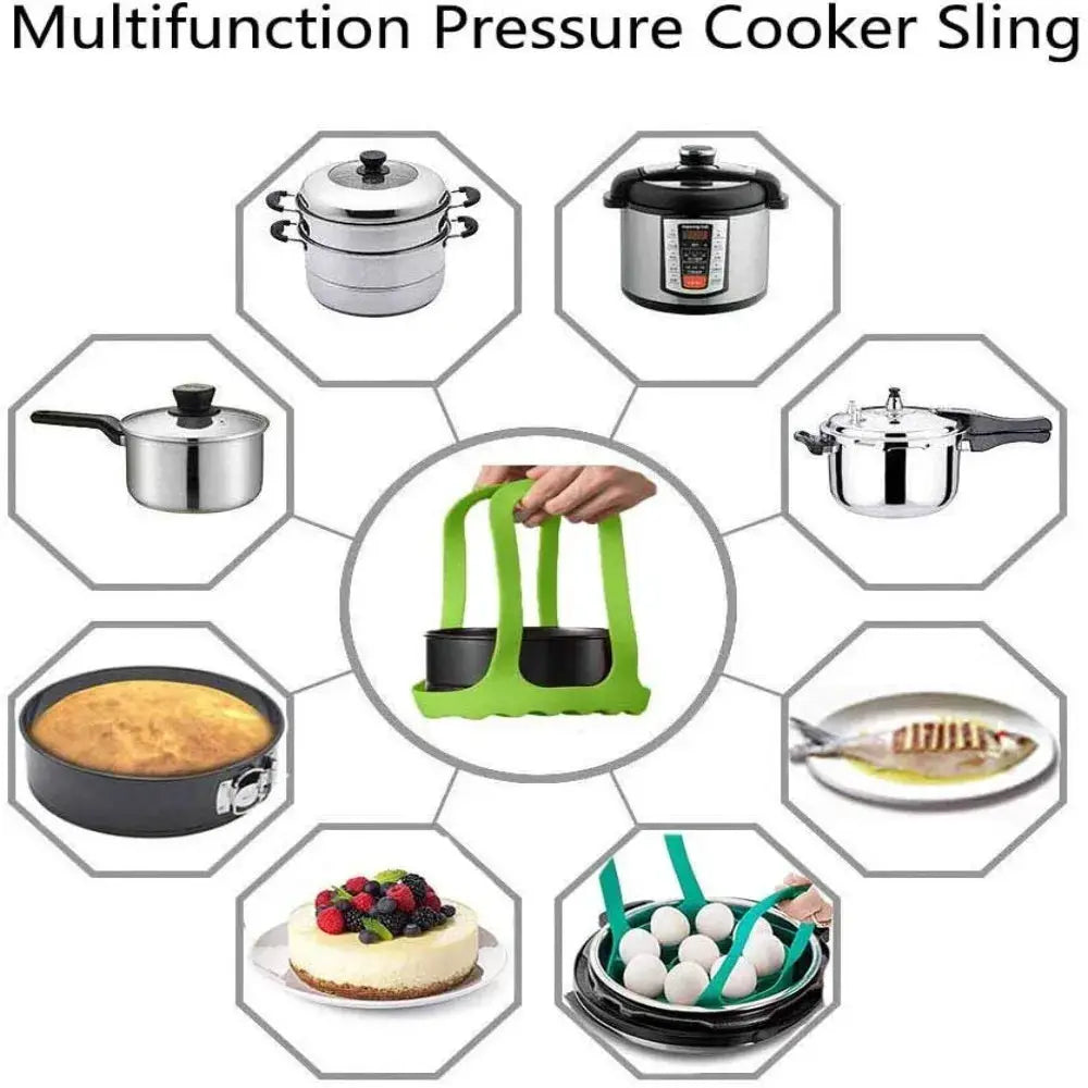 Silicone Sling Lifter | Fits 6Quart and 8Quart Instant Pot | Foldable Design
