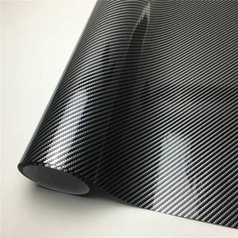 All Black Carbon Fiber Car Stickers Vinyl Wrap Film Glossy Matte Chrome Wrapping Foil Car Decal Styling Scooter Motorcycle from PriceLows™