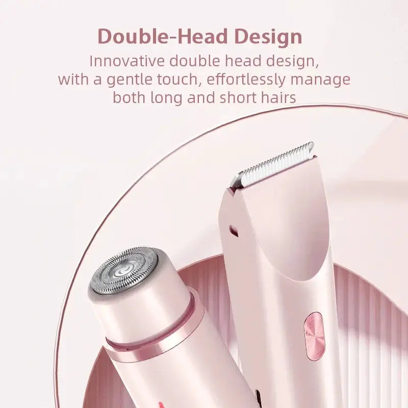 Dual Head Rechargeable Hair Clipper | Wet Dry Waterproof | Floating R Shaped Blades