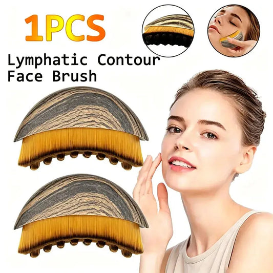 Lymphatic Contour Face Brush | Rubber Material | Non Electric | One Unit