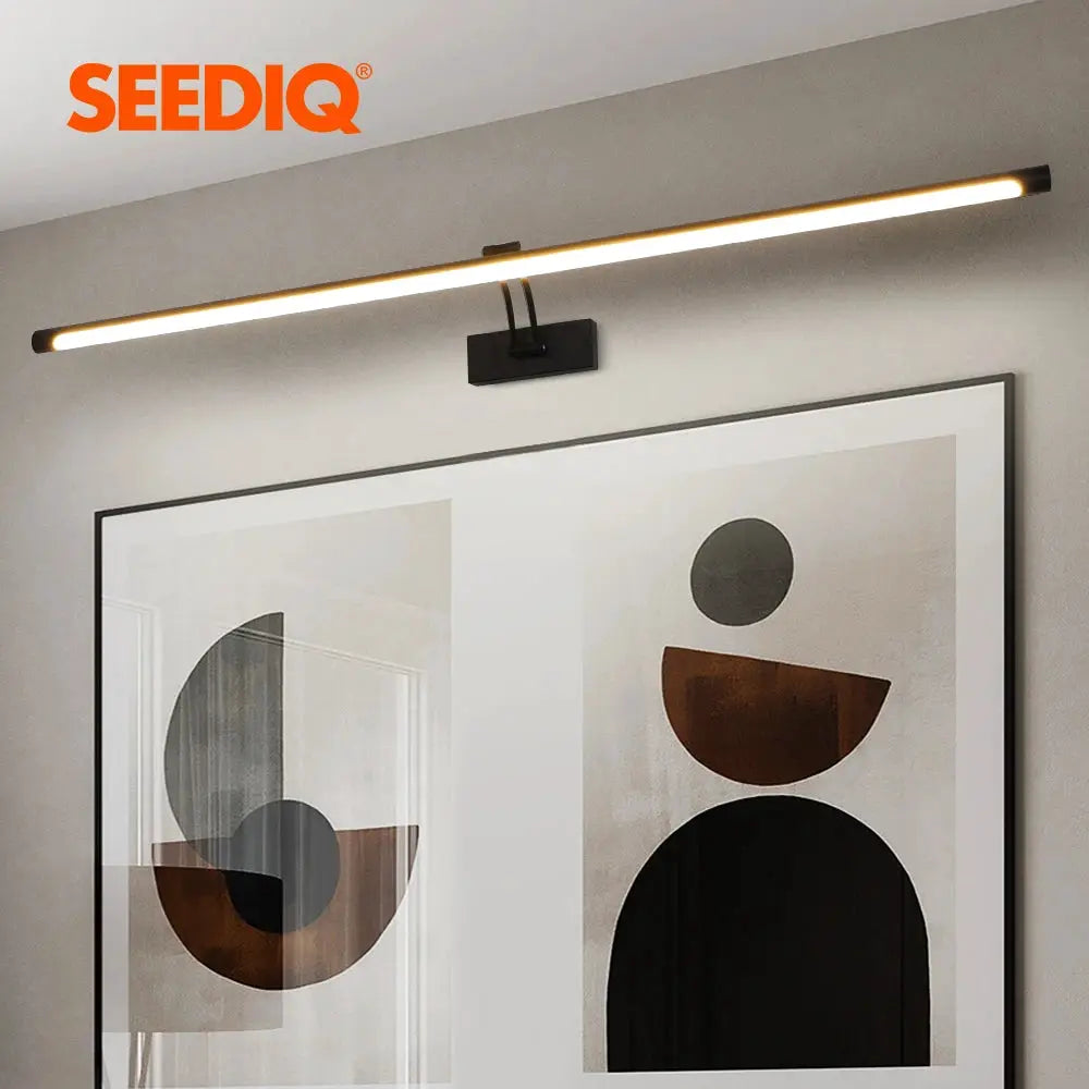 Modern Interior Wall Lamp 80 100cm Led Apply wall light Black Silver Bathroom Lighting Wall Mounted Picture Light Wall Sconce from PriceLows™