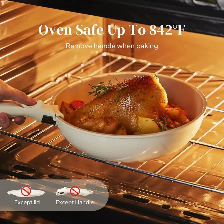 Ceramic Pots and Pans Set Non Stick, Nonstick Kitchen Cookware Sets, Non Toxic Pots and Pans Set Non Stick, PFAS PFOA amp PTFE F from PriceLows™