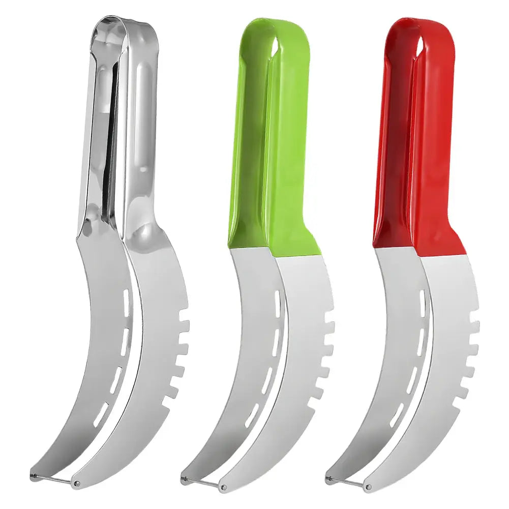 Stainless Steel Watermelon Slicer with Non-Slip Handle Kitchen Fruit Slicer Cutter Tool Kitchen Gadgets for Pineapple Cantaloupe from PriceLows™