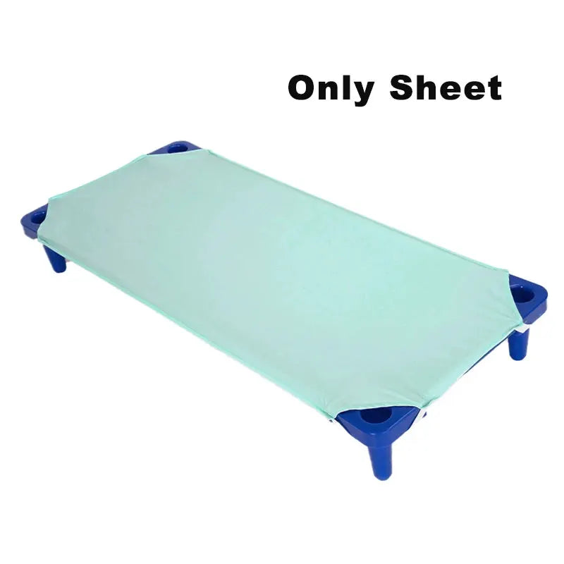 1PC Toddler Daycare Cot Sheets Breathable Solid Color Cots Fitted Sheet for Boy Girls Pre-School Naptime Cot Sheets Kids Bedding from PriceLows™