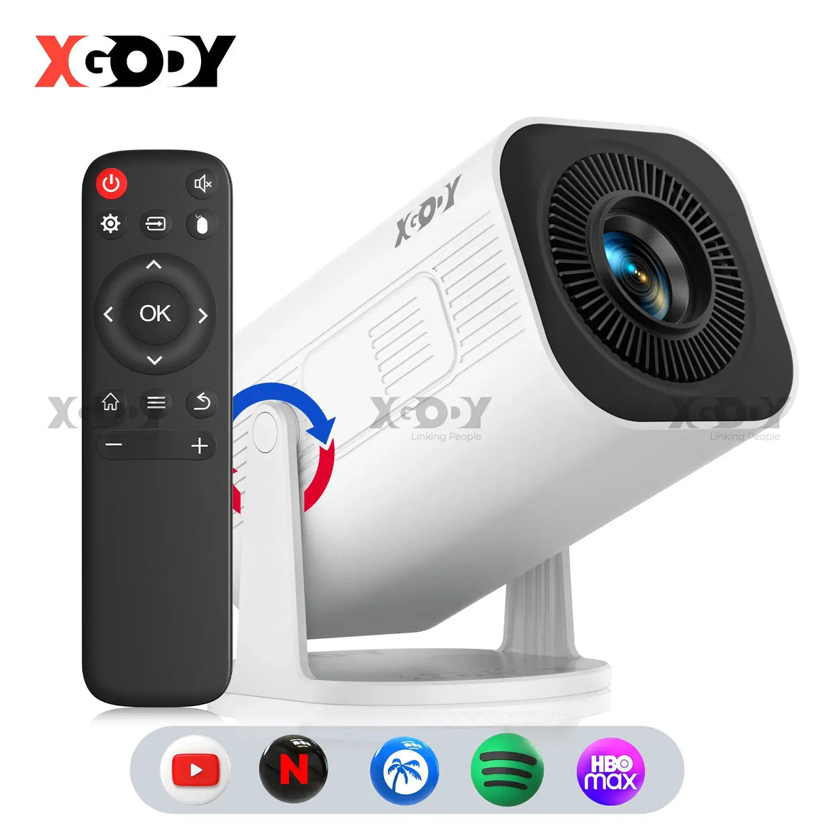 Portable Projector | Native 720P | 300 ANSI Lumens | Android 11