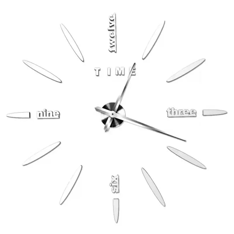 2023 Modern Design Large Wall Clock 3D DIY Quartz Clocks Fashion Watches Acrylic Mirror Stickers Living Room Home Decor Horloge from PriceLows™