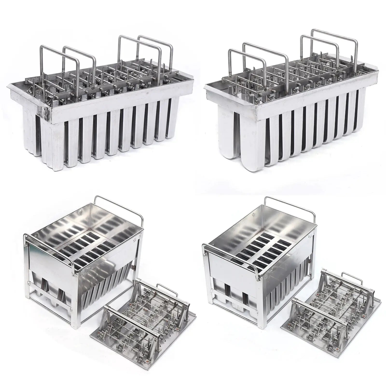 Large Capacity Ice Pop Mold for 20 Ice Cream, Food-Grade Stainless Steel, Space-Saving Design, Easy to Clean, Perfect for from PriceLows™