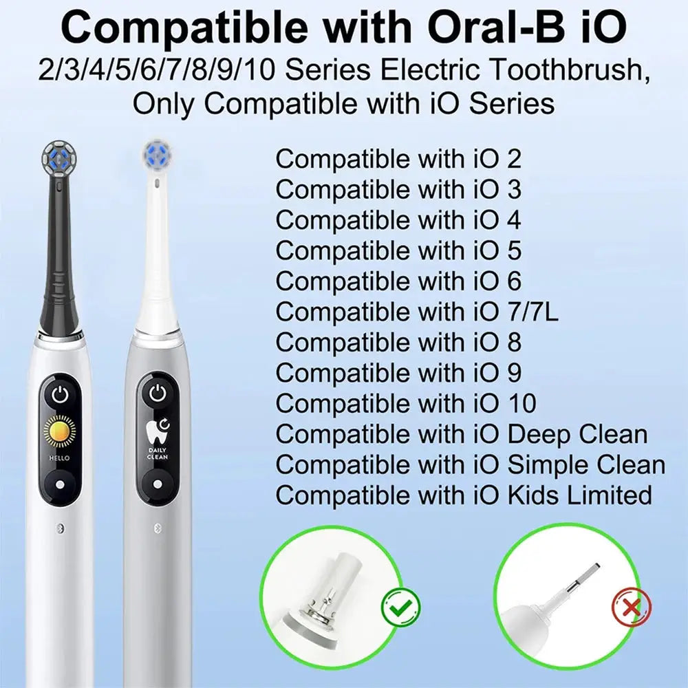 Compatible with Oral B iO Electric Toothbrush Replacement Toothbrush Brush Heads, Toothbrush Head for iO 2/3/4/5/6/7/8/9/10 from PriceLows™