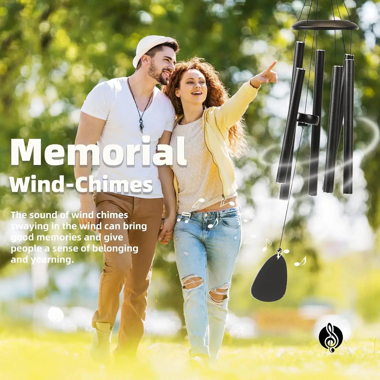 26 Inch Outdoor Wind Chimes Create an Atmosphere for Outdoor Decoration of Farmhouses Terraces Gardens Front Porch and Balconies from PriceLows™