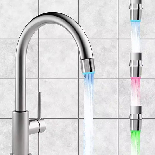 LED Temperature Sensitive Faucet Spout 3-Color Light-up Kitchen Faucet Colorful Aerator Decorate No Batteries Required from PriceLows™