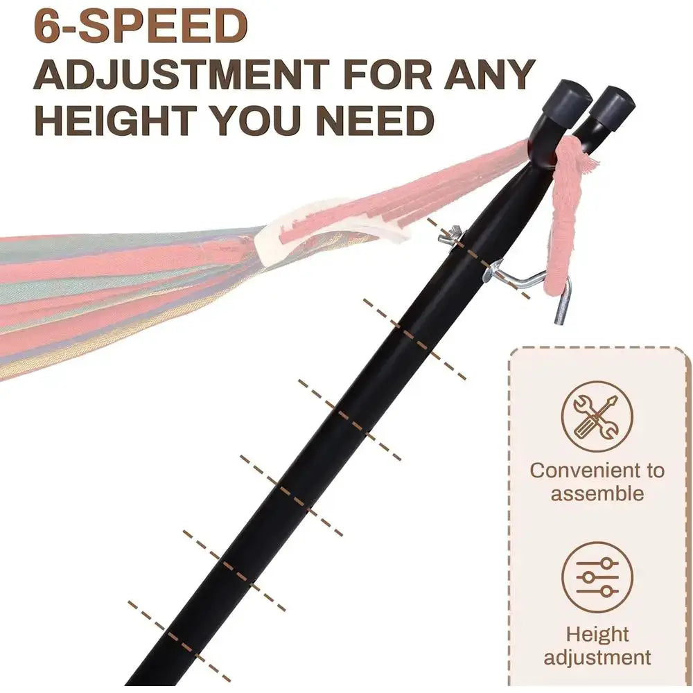 Hammock Stand, Heavy Duty Adjustable Steel Hammock, 9-oot, 450-Pound acity, Weather Resistant and Easy to Assemble from PriceLows™