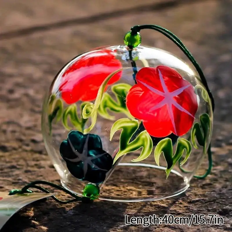 Japanese Windchime Huling Landscape Bell Glass Crystal Bell Wind Hanging Ornament Garden Landscape Japanese Wind Bell Decor 후우링 from PriceLows™