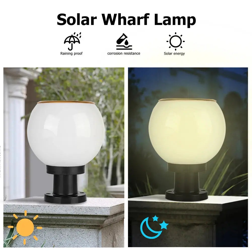 Waterproof Solar LED Bollard Light Outdoor Garden Yard Lawn Pillar Lamp from PriceLows™
