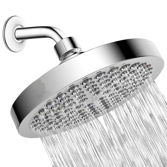 6 Inch Round Booster Shower Set Fully Electroplated Shower Head Home Set Bathroom Extension Shower Rod Set For Bathroom from PriceLows™
