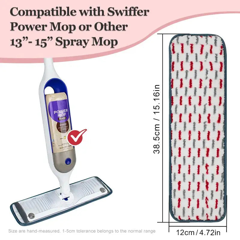 2pcs Mop Pads for Swiffer Power Reusable Refills Microfiber Pad Washable Pads Refill for Floor Cleaning for All Floor Surfaces from PriceLows™