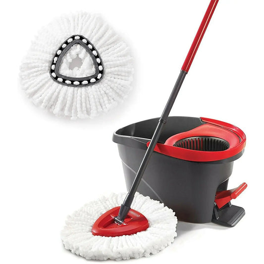 Easy Wring and Clean Floor Mop Turbo Microfibre 2in1 Replacement Refill Mop Head Accessory Home Cleaning Tools Mop from PriceLows™
