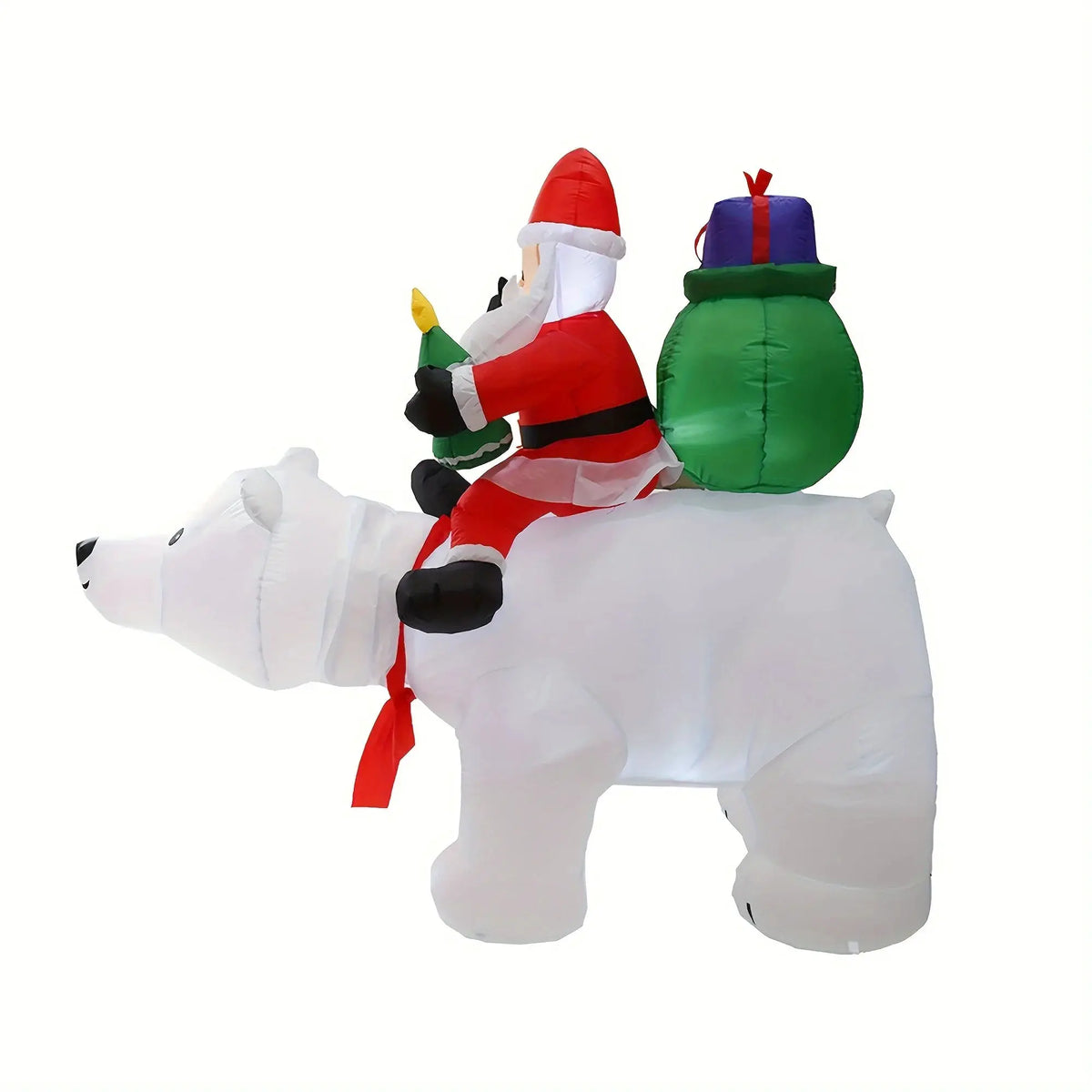 Christmas Inflatable Santa Decor | Shaking Head | LED Lights | 6 Ft
