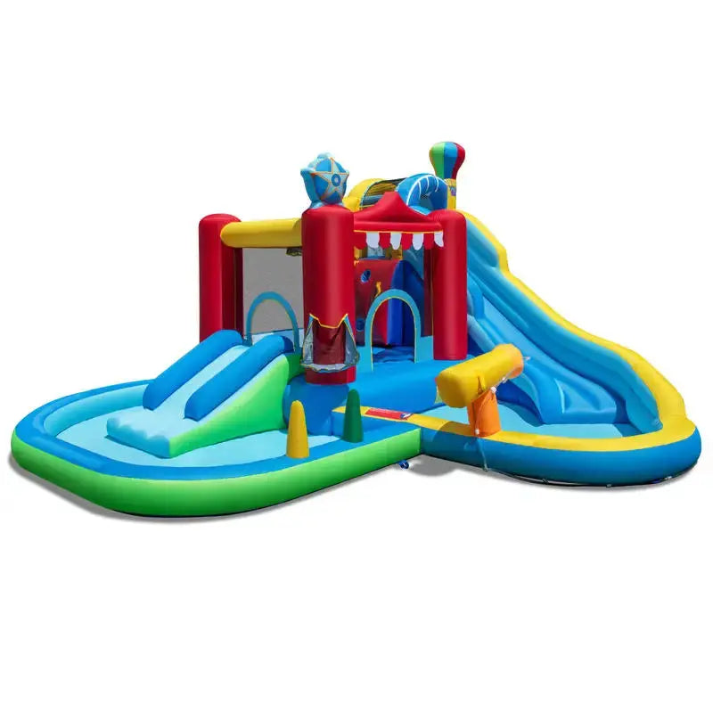 Inflatable Water Park Water Slide Wet Dry Combo Bounce House from PriceLows™