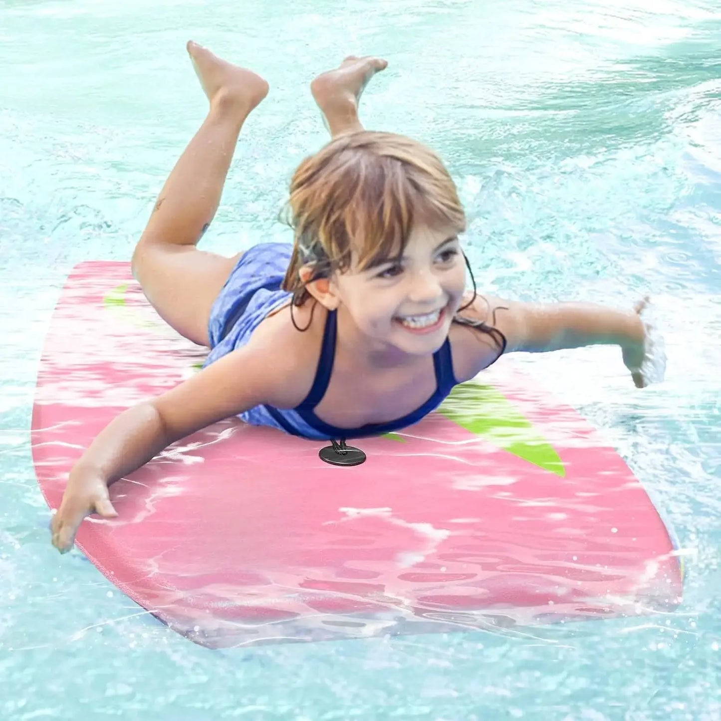 Body Board | EPS Core Lightweight | Anti Slip Surface Wrist Leash | Adults Teens Kids