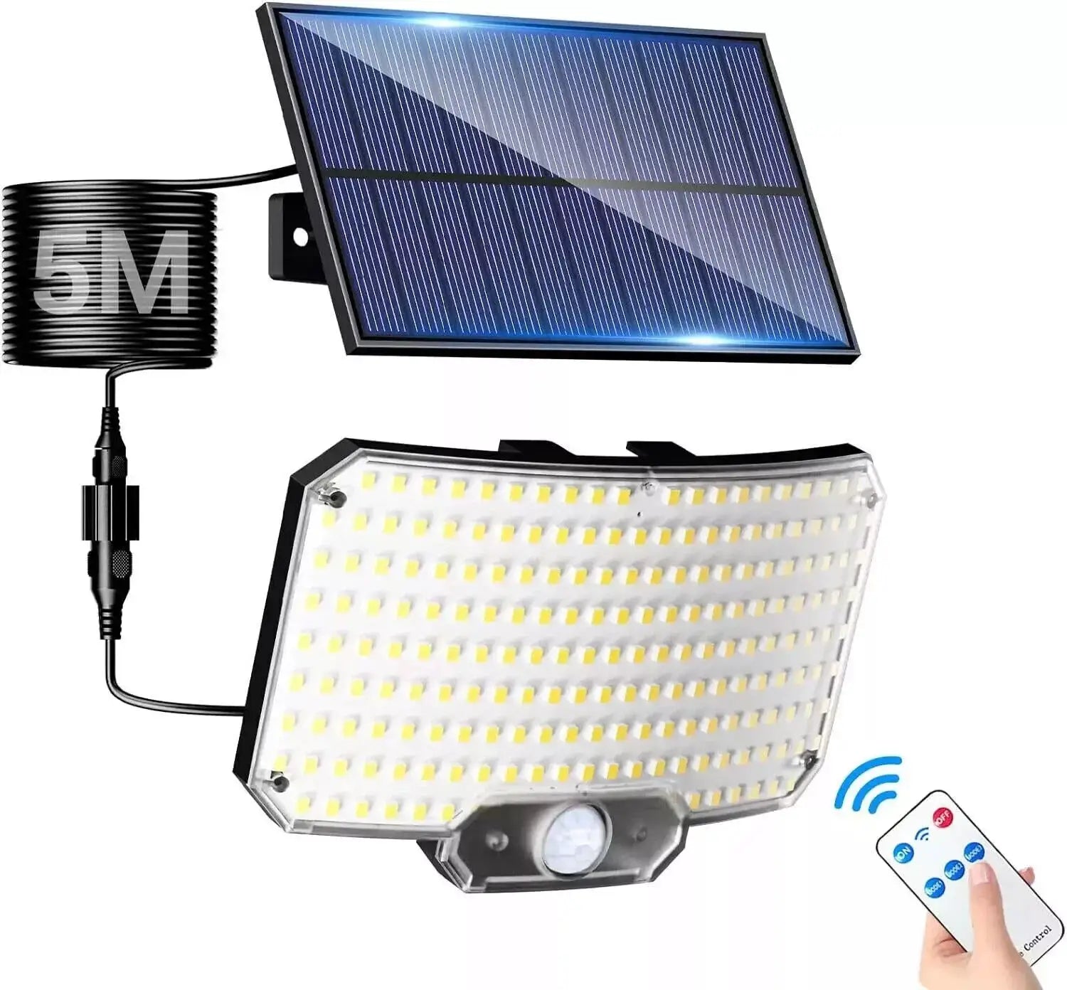 9900000LM LED Solar Street Lights With Motion Sensor Security Flood Lamp Waterproof Split Wall Lamps For Outdoor Garden Yard from PriceLows™
