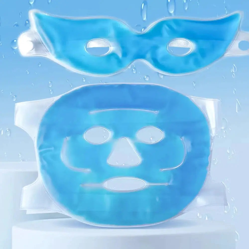 Face Cooling Mask Gel Eye Mask Ice Pack Cooling PVC Hot Cold Therapy Skin Care Tool Gel Face Mask Skin Firming Spa Sleep Mask from PriceLows™